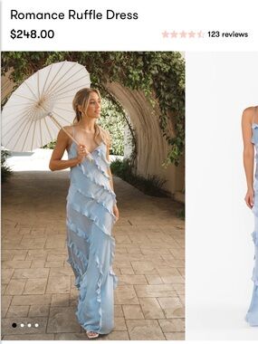 Show Me Your MuMu “romance ruffle” dress